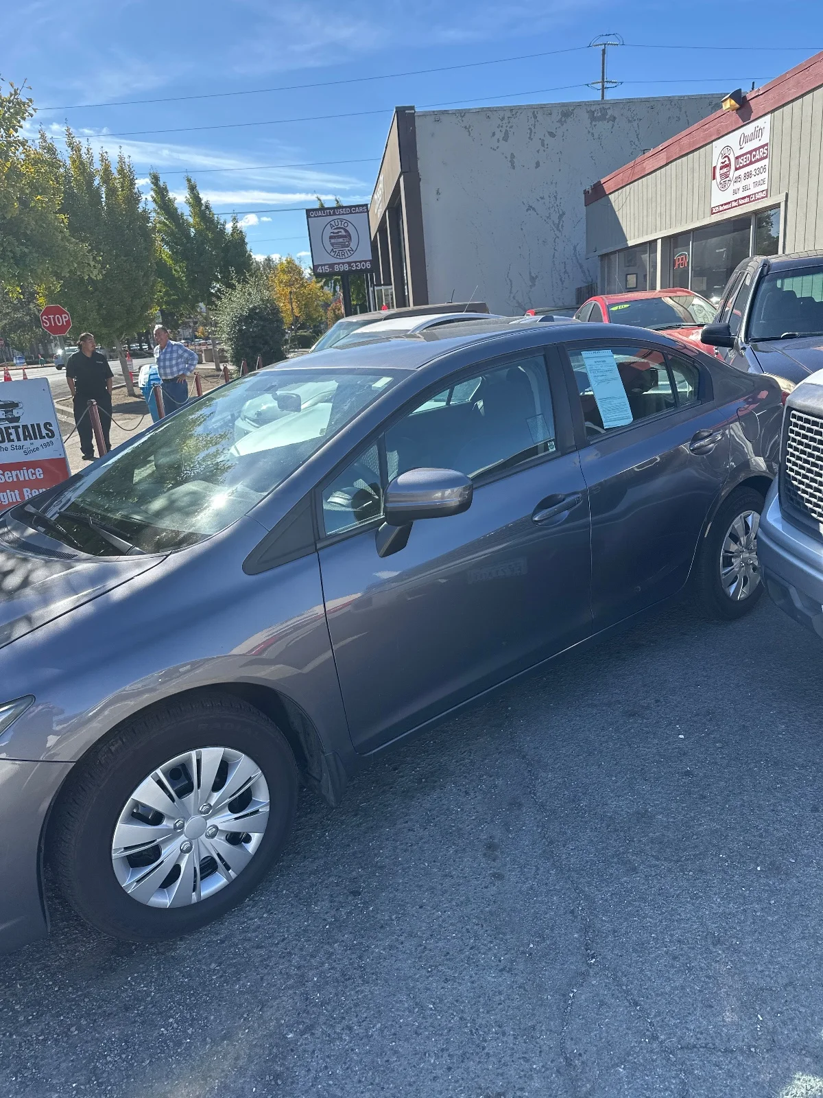 2014 Honda Civic LX — for sale at Auto Marín, Novato CA — photo 3 de 3