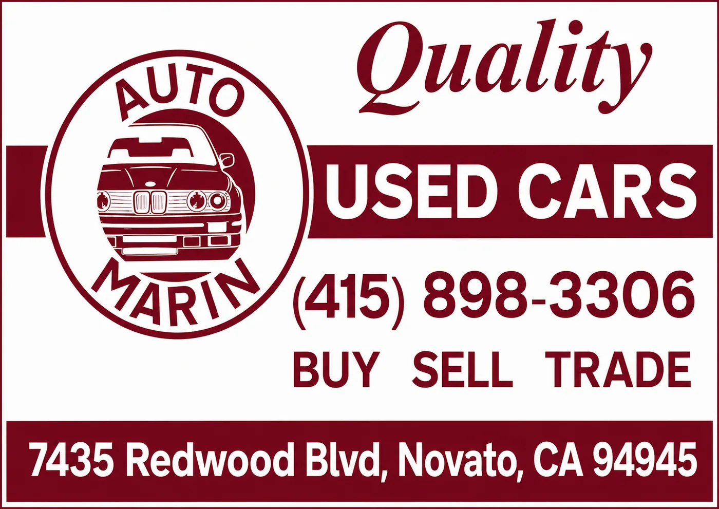 Auto Marín sign